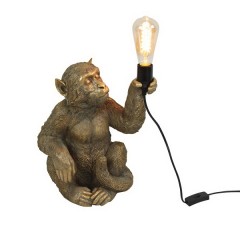 TABLE LAMP SITTING GOLDEN MONKEY - TABLE LAMPS